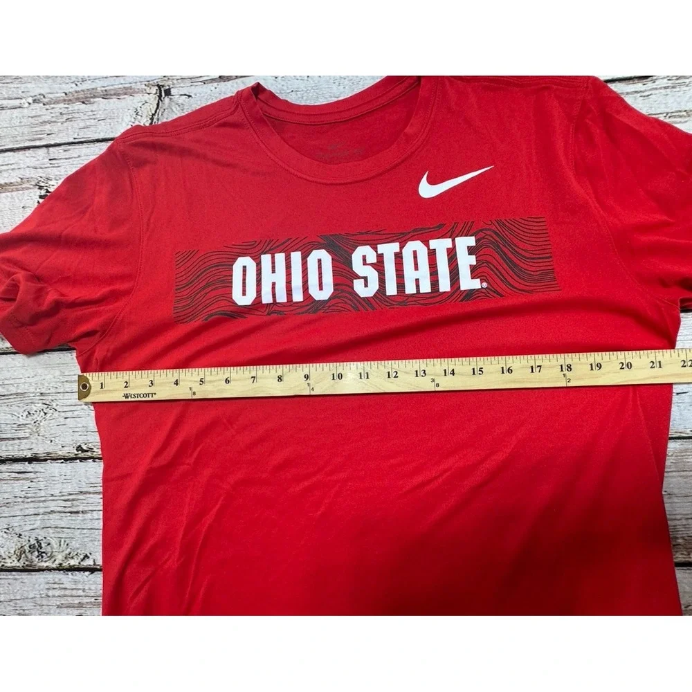 Nike Dri-FIT Ohio State Buckeyes Red Performance S/S T Shirt Large